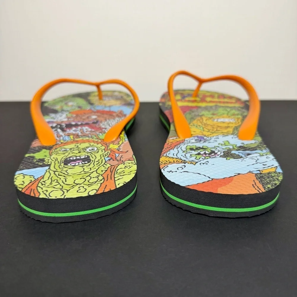 Mens Big Herc x TOXIC CRUSADERS Flip Flop Sandals 1 of 100 / Size 12